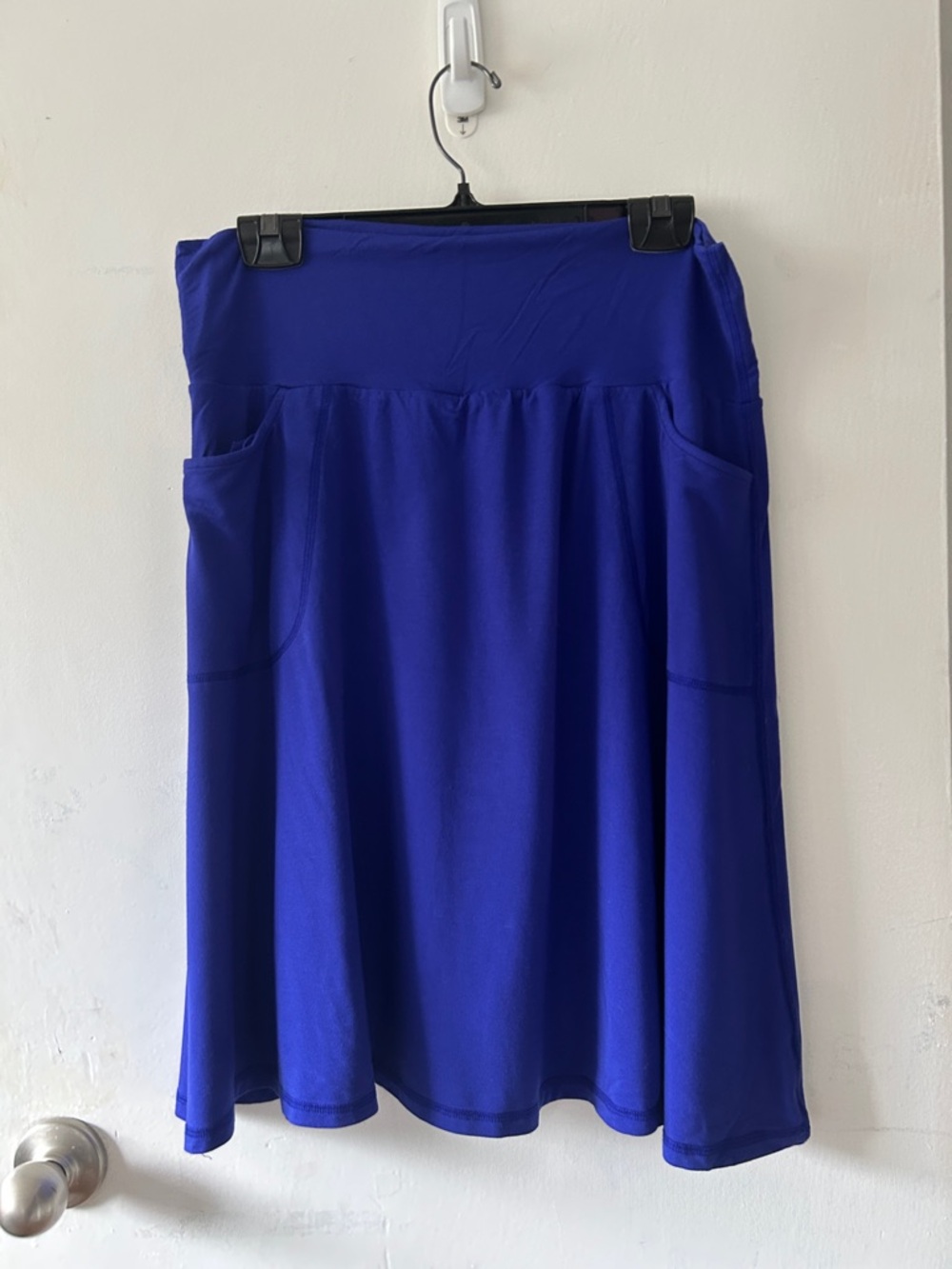 Blue Sky Royal Blue A-Line Skirt with Pockets
